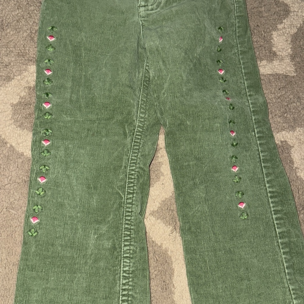 Talbots Green Jeans with Flared Leg